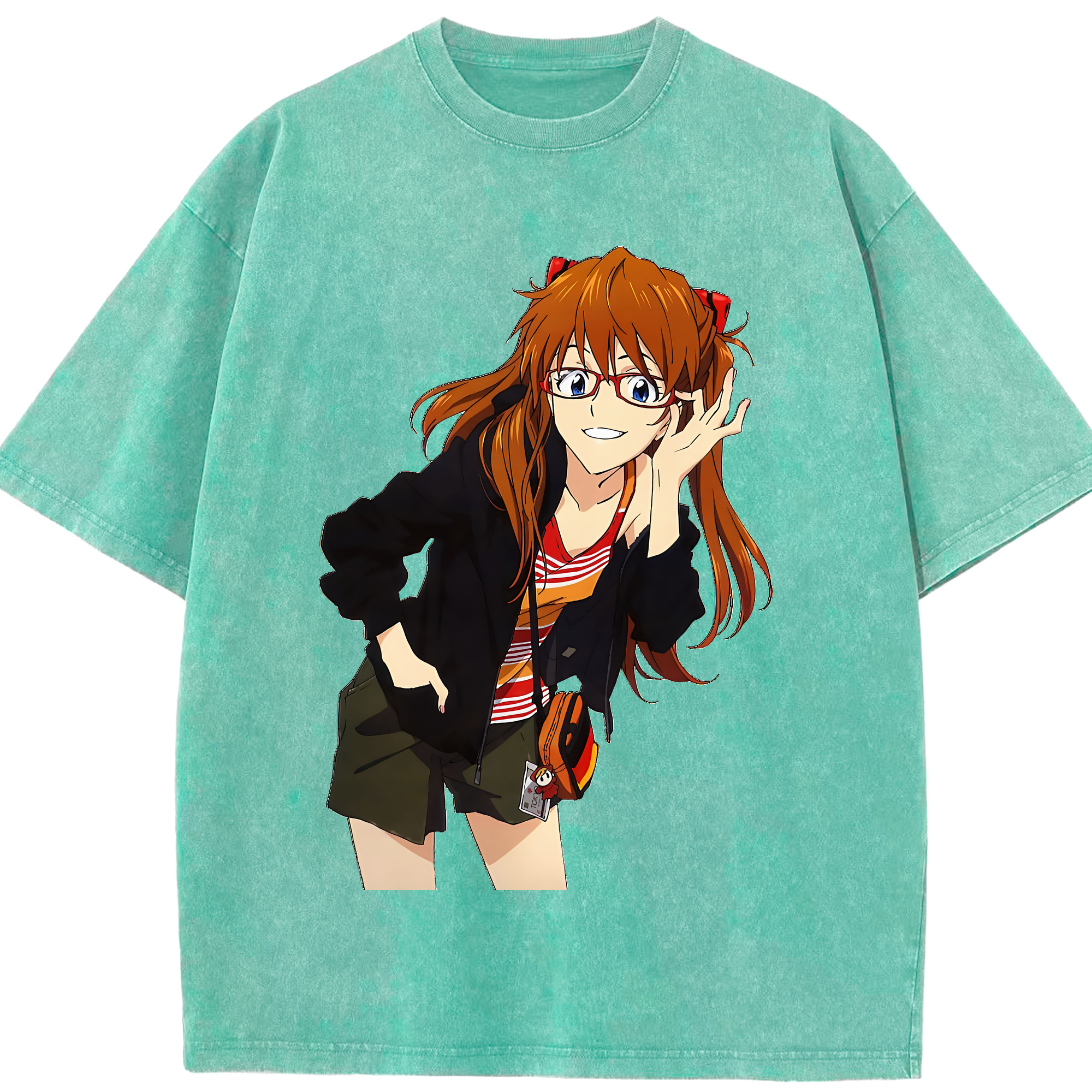 （画像用） EVA 新世紀エヴァンゲリオン 綿100% ヴィンテージ風 半袖Tシャツ（フロントプリント）